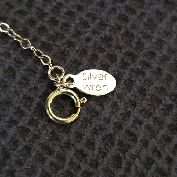 Silver🤍 Wren🪶 Cubic Zirconia💎 & Gold💛 Filled Bar Y-Necklace - Picture 6 of 13